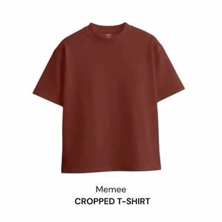 MeMee | เสื้อยืดครอป คอฟิต ผ้าCotton Comp เนื้อผ้าพรีเมี่ยม คุณภาพดี ผ้าหนานิ่ม “ CROPPED T-SHIRTรุ่นใหม่ ”