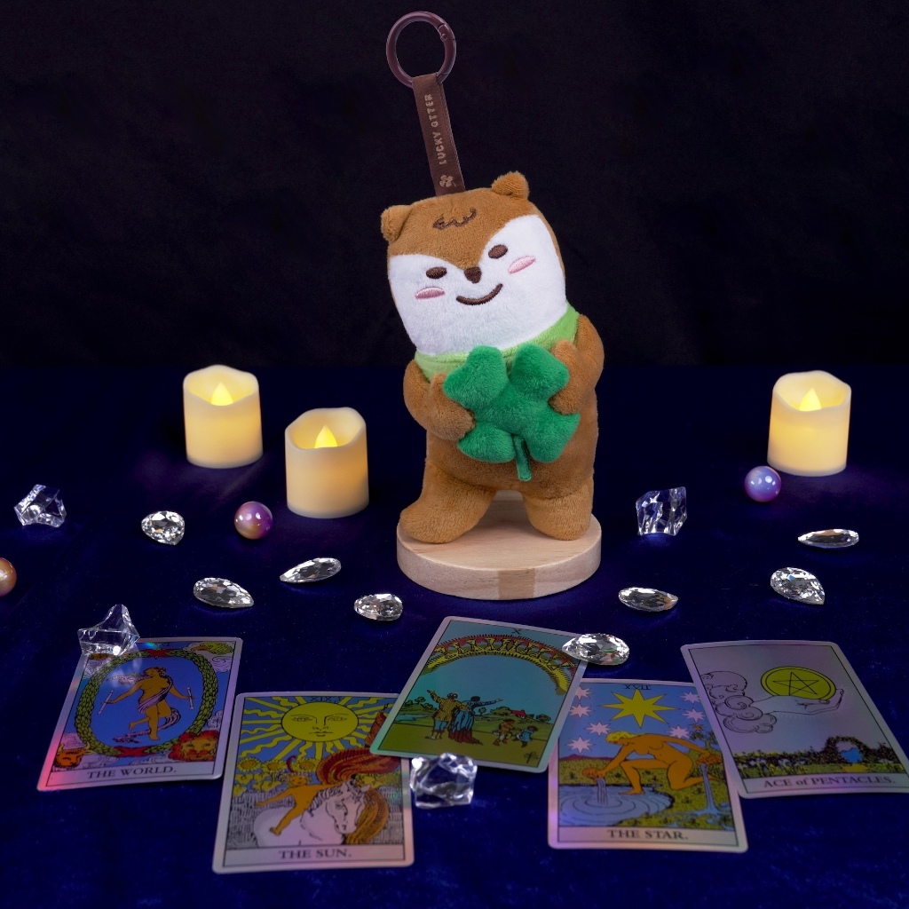 Otteri Kid Clover Plush Keyring พวงกุญแจตุ๊กตา อ๊อตเทริ ใบโคลเวอร์