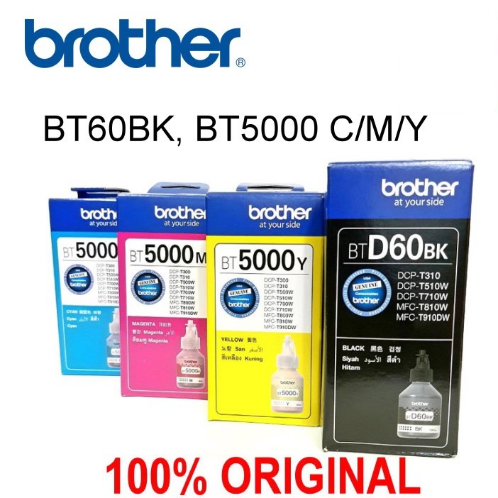 [พร้อมส่ง] หมึก Brother ของแท้ BTD60BK BT5000CMY สำหรับ T220 T420W T310 T510W T520W T710W T910W