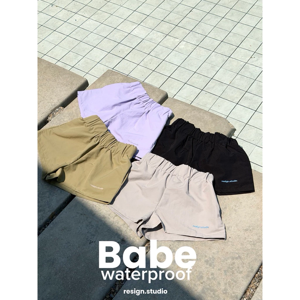 resign.studio - กางเกงผ้าร่มหนากันน้ำ- Babe short pants