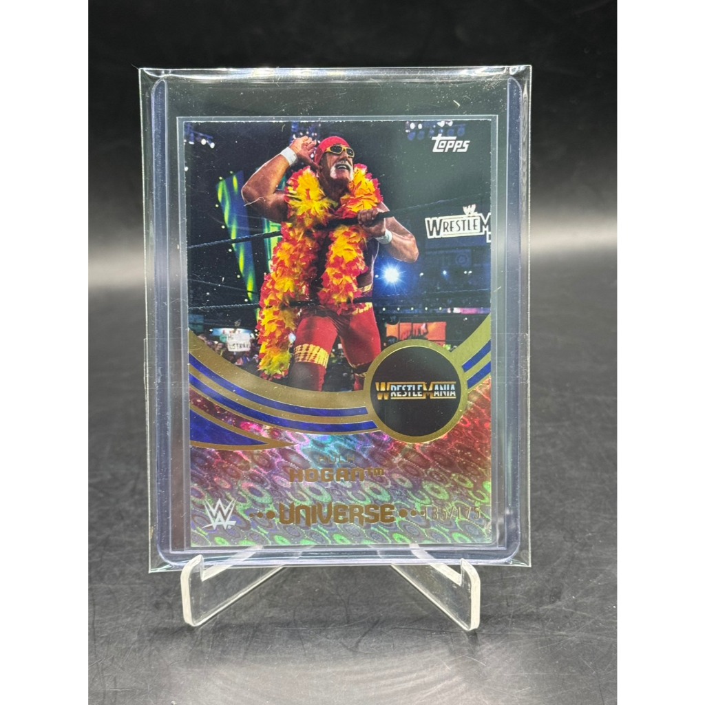 2025 Topps Universe WWE HULK HOGAN Blue Pulse WrestleMania Variation /175 #219