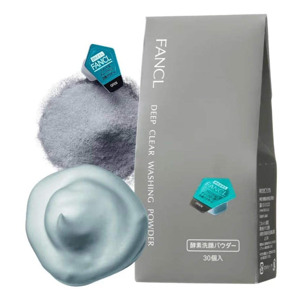 🇯🇵🌸 made in Japan FANCL Deep Clear Facial Cleansing Powder 30 ชิ้น Additive-Free Blackheads ผงล้างหน้า ของแท้ จากญี่ปุ่น