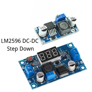 LM2596 DC-DC Adjustable Buck Converter step down ตัวควบคุมแรงดันไฟฟ้า แบบปรับได้ พร้อมโวลต์มิเตอร์ LED TOOLIXClick to Co