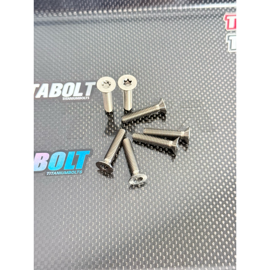 Titabolt น็อตไทเทเนียมM6หัวเตเปอร์Taper(ราคาต่อตัว)M6x10/15/20/30/60**ความยาวรวมหัว**