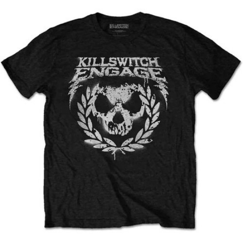 เสื้อยืดวง Killswitch Engage ลายสเกลล์ใบกัญชา สไตล์เมทัลคอร์ ร็อค สําหรับผู้ชายผู้หญิง ยูนิเซ็กซ์