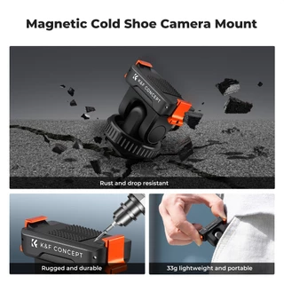 K&F CONCEPT Magnetic Quick Release Adapter Mount อะแดปเตอร์ยึดแบบปลดเร็ว สําหรับ DJI Action3/4/5 PRO