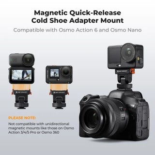 K&F CONCEPT Magnetic Adapter Mount Quick Release อะแดปเตอร์ยึดแบบปลดเร็ว สําหรับ DJI Action 6/Nano