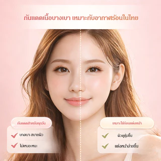 Dr.Lan ครีมกันแดด ครีมกันแดดเนื้อบางเบา Sunscreen ไม่เหนียว ซึมไว พร้อมสายคล้อง พกง่าย เพื่อผิวแพ้ง่าย SPF50+ PA++++