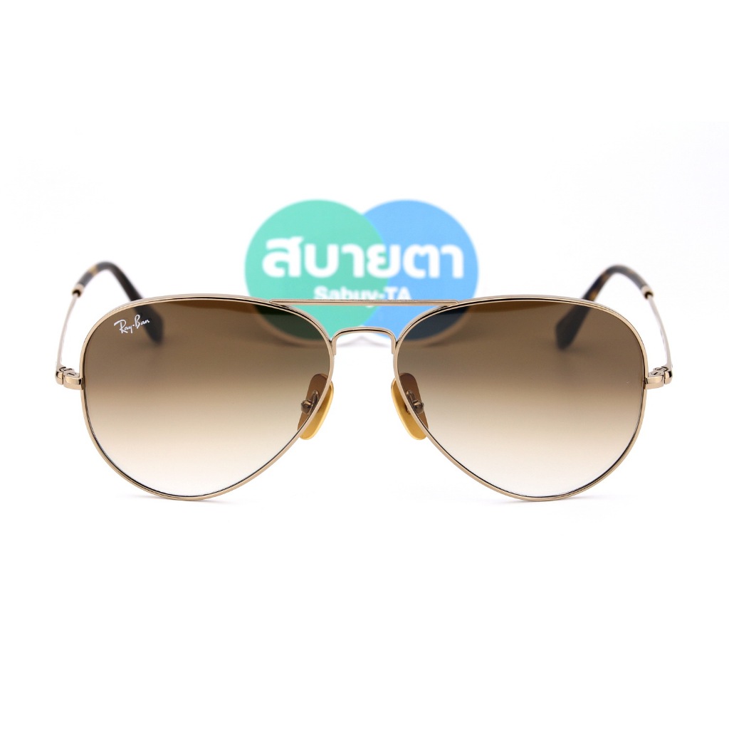 แว่นกันแดด RayBan Aviator Titanium Collection RB8089 926551 Made in Japan