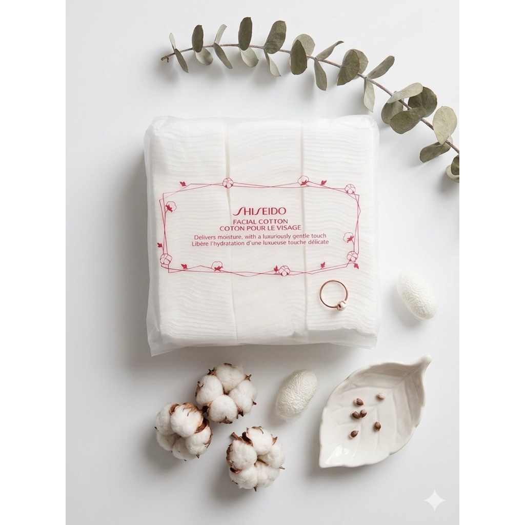สำลีเช็ดหน้า Shiseido Facial Cotton [165 Sheets]/ IPSA (120 แผ่น)