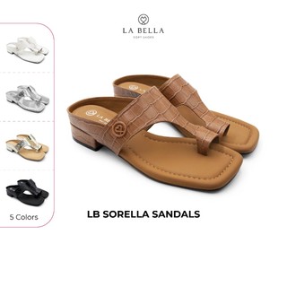 LA BELLA รองเท้าแตะหนังแกะ รุ่น LB SORELLA SANDALS 5 สี