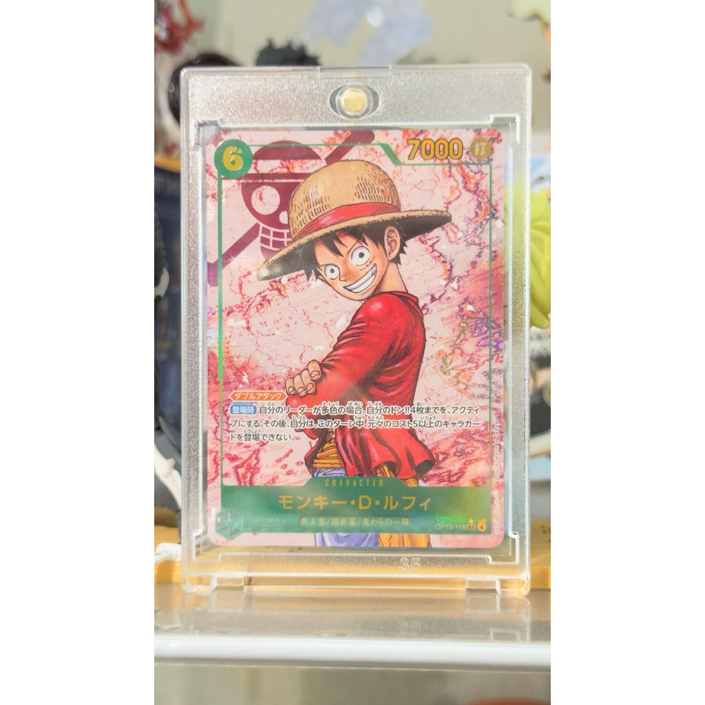 การ์ดวันพีซลูฟี่ OP13-118SEC⭐️ของแท้Bandai