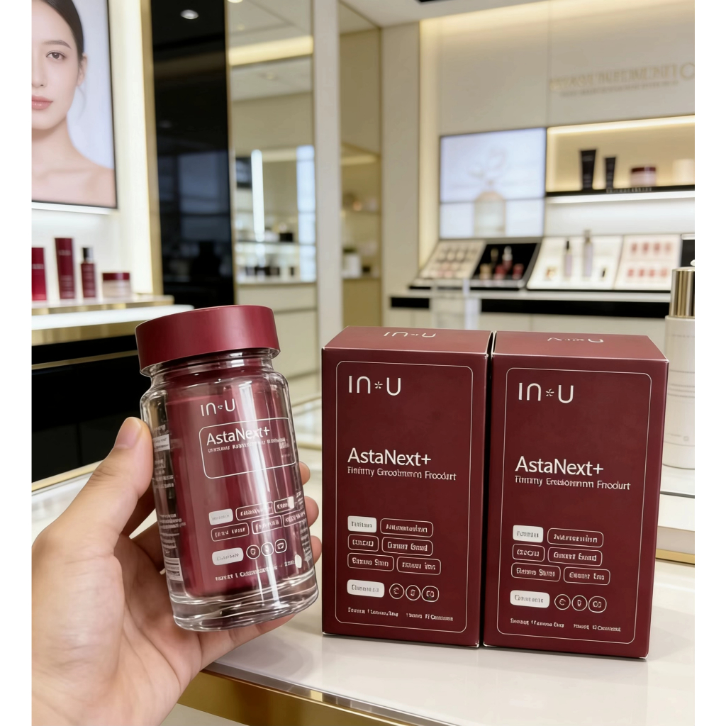 in*U AstaNext+ อาหารเสริมธรรมชาติ ไม่มีสารเคมี ช่วยต้านทานริ้วรอย ปกปิดสุขภาพเซลล์ ✨ ซื้อ 2 ขวด ส่ง 