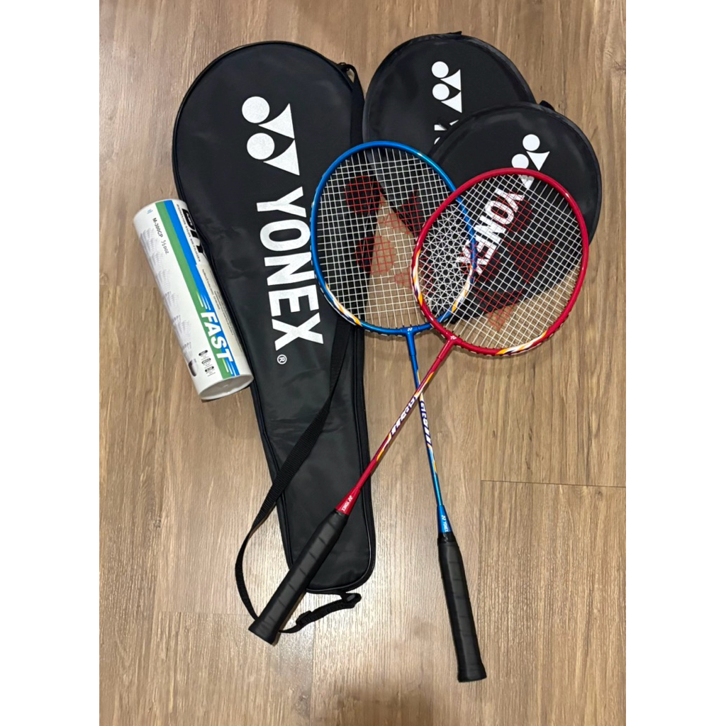 ไม้แบด YONEX 2 ชิ้น แถมลูกแบด