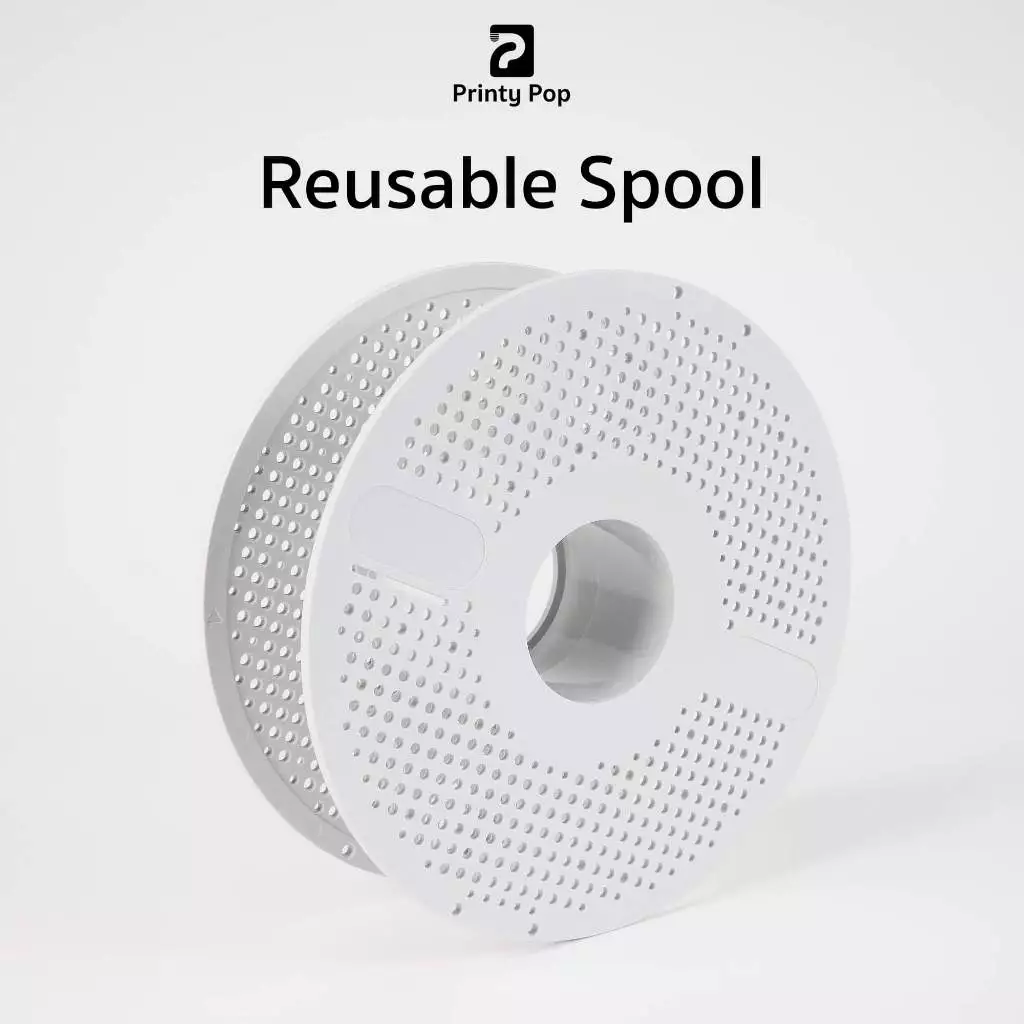 Printy Pop Reusable Spool – Heat Resistant / Easy Swap / AMS Compatible