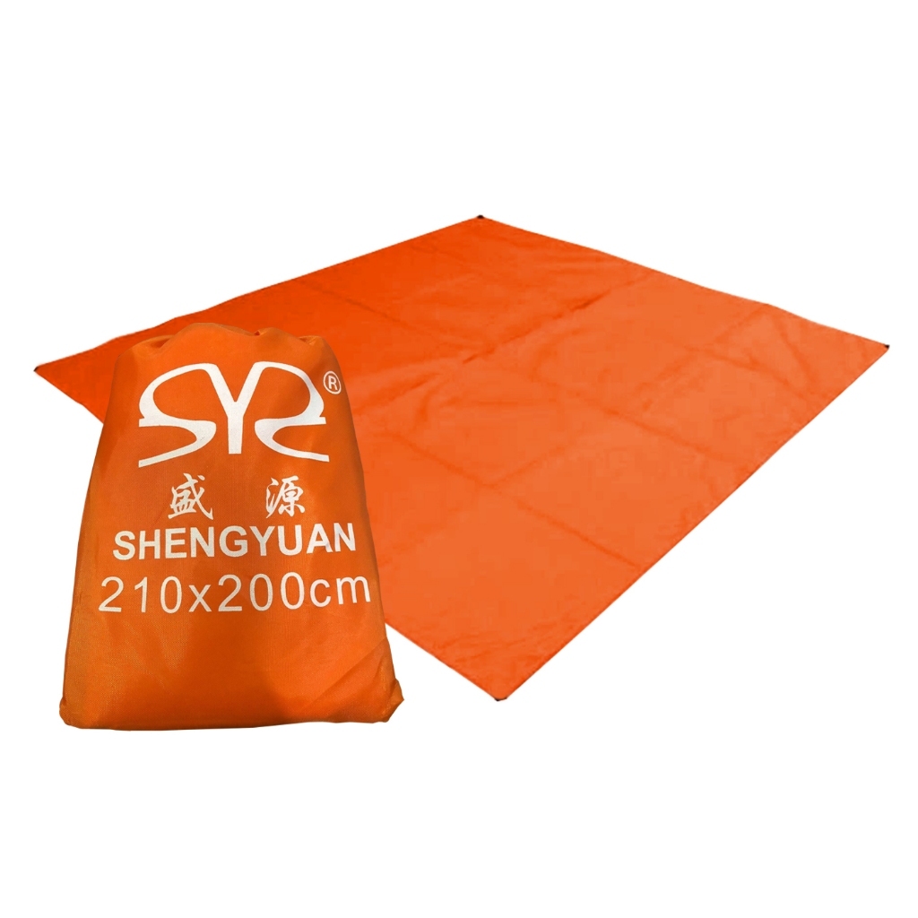 ผ้าใบรองเต็นท์ Ground Sheet กันน้ำ กันชื้น พับเก็บง่าย พร้อมถุงพกพา