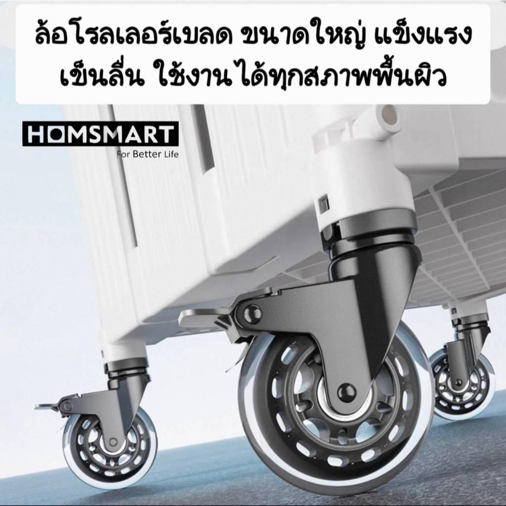 ล้อรถเข็น 🌀รุ่นโรลเลอร์เบลด หมุน 360 องศา เข็นได้ดีขึ้น ใหญ่ แข็งแรงมากขึ้น💢ใส่ได้เฉพาะรถเข็นHomsmart เท่านั้น💢