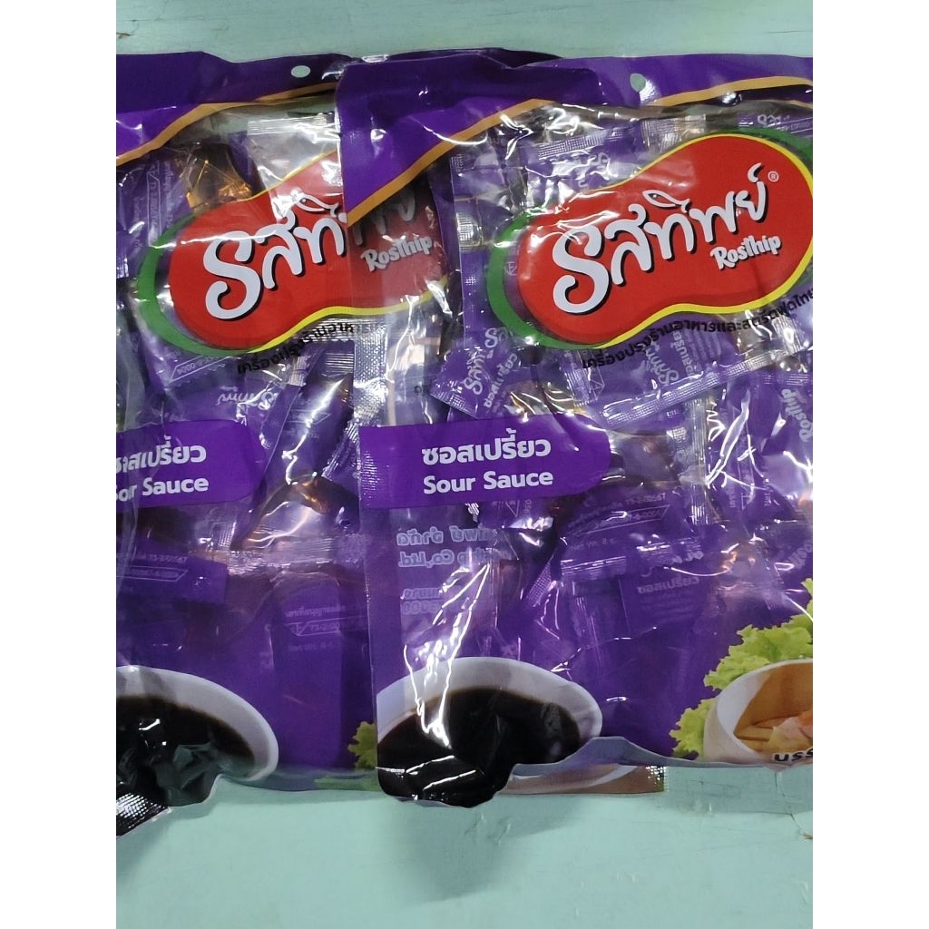ซอสเปรี้ยวจิ๊กโฉ่วชนิดซอง 1 ห่อบรรจุ 50 ซองเล็กตรารถทิพย์