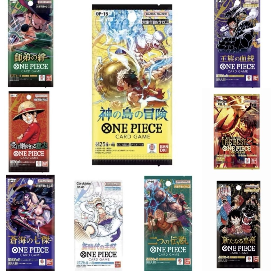 พร้อมส่งด่วนในไทย🇹🇭✨️[แยกซอง] One Piece Card Game (OP-05-08-09-10-12-13-14-15) ลิขสิทธิ์แท้ 100%