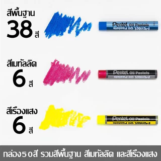 Pentel สีชอล์ค รุ่นพิเศษ แบบเรืองแสงฟูออเรสเซนต์ และแบบมันเงาเมทัลลิค