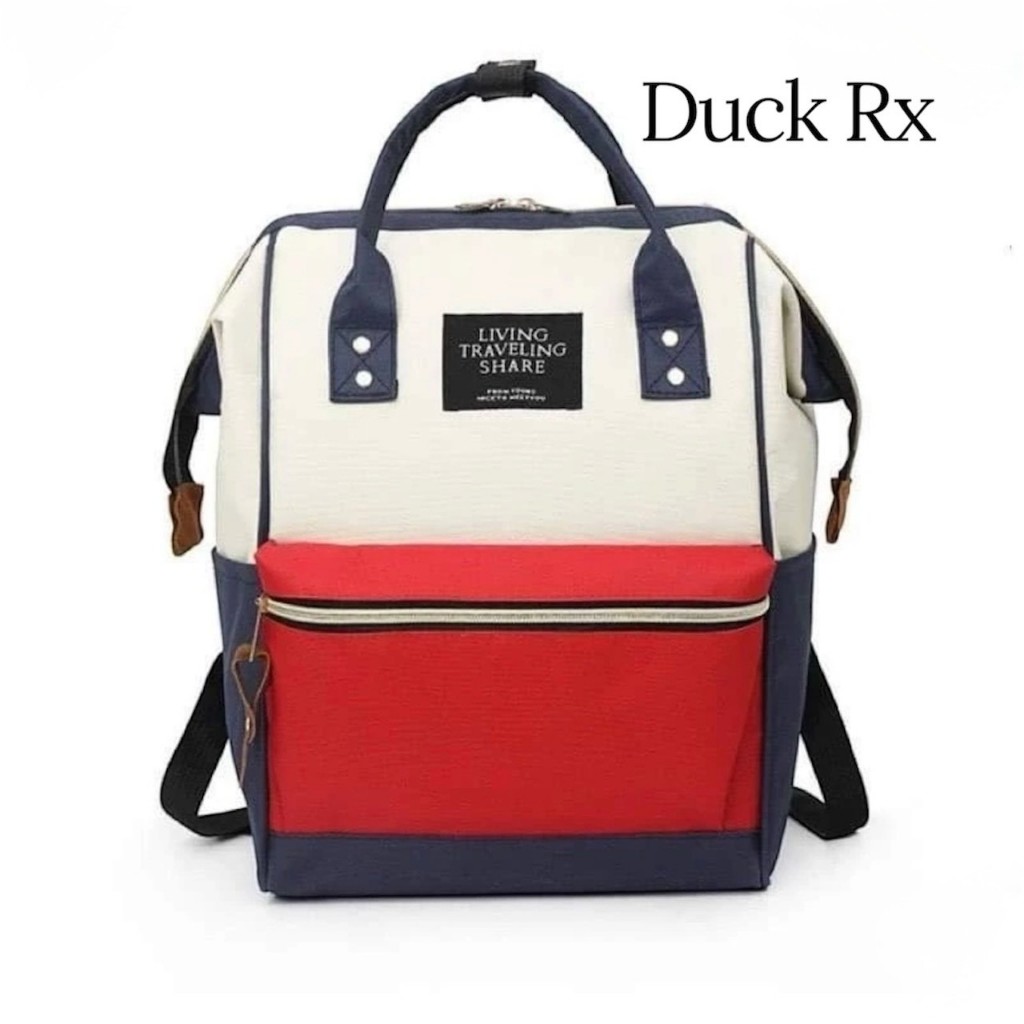 LIVING TRAVELING SHARE BACKPACK กระเป๋าเป้ สะพายหลัง ขนาด 23 x 14 x 30 cm.