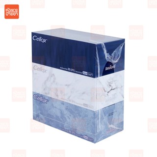 Cellox Purify Decor กระดาษทิชชู่เช็ดหน้า 135 แผ่น /1 กล่อง