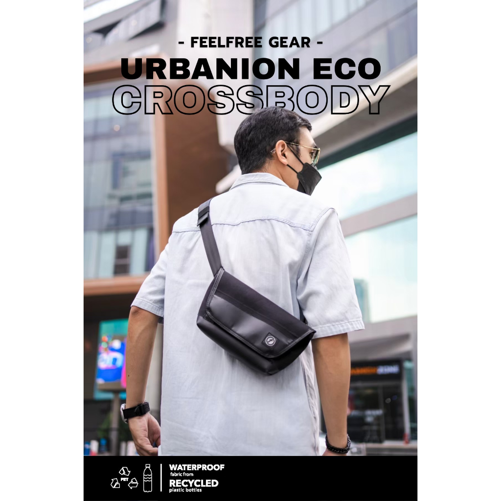 [NEW COLLECTION] FEELFREE URBANION ECO CROSSBODY BAG กระเป๋ากันน้ำ กระเป๋าสะพายข้างกันน้ำ