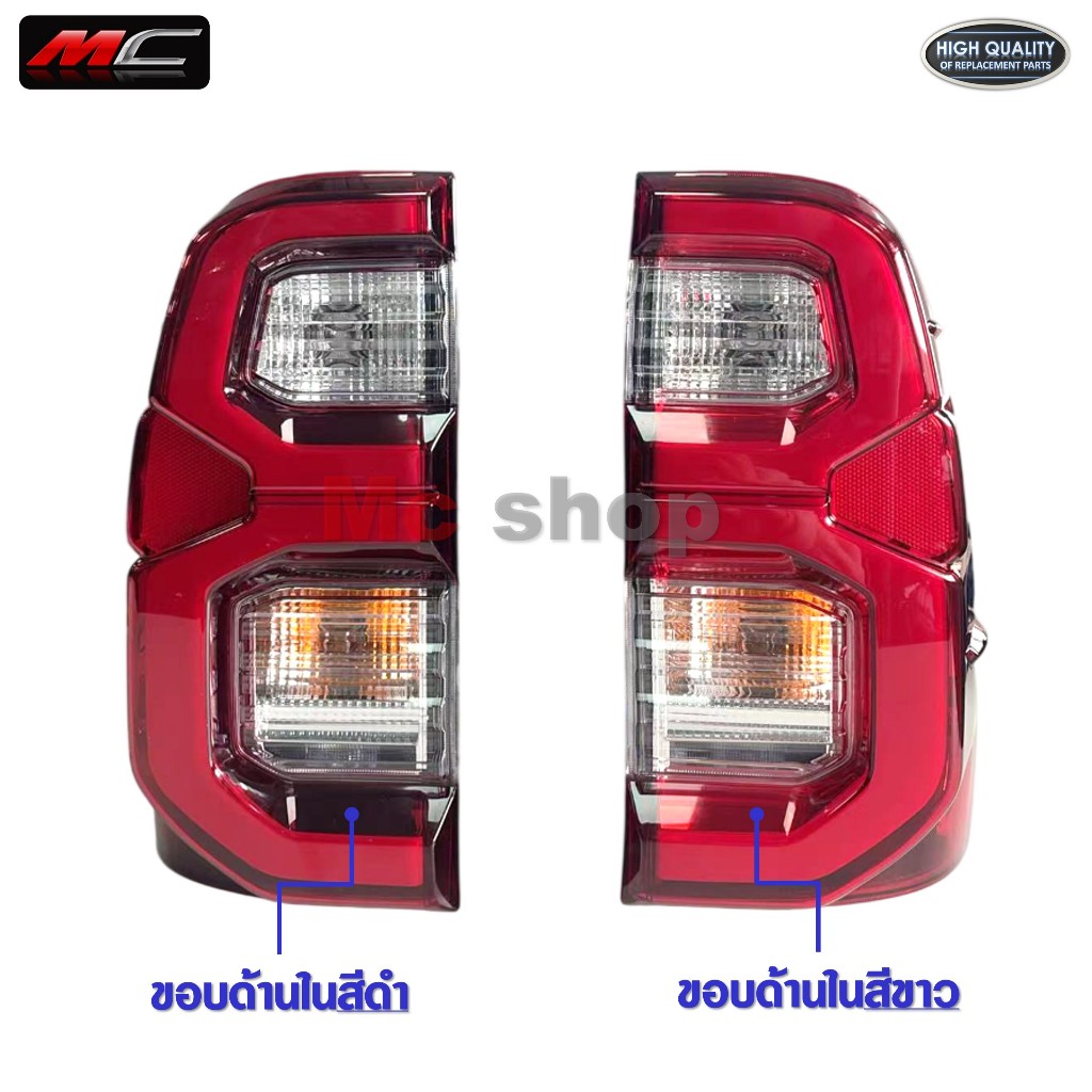ไฟท้าย รีโว่ Revo 2020 เลข3 2022 2023 2024 LED งานOEM แถมหลอด ราคาต่อข้าง *โคมแดงTW *