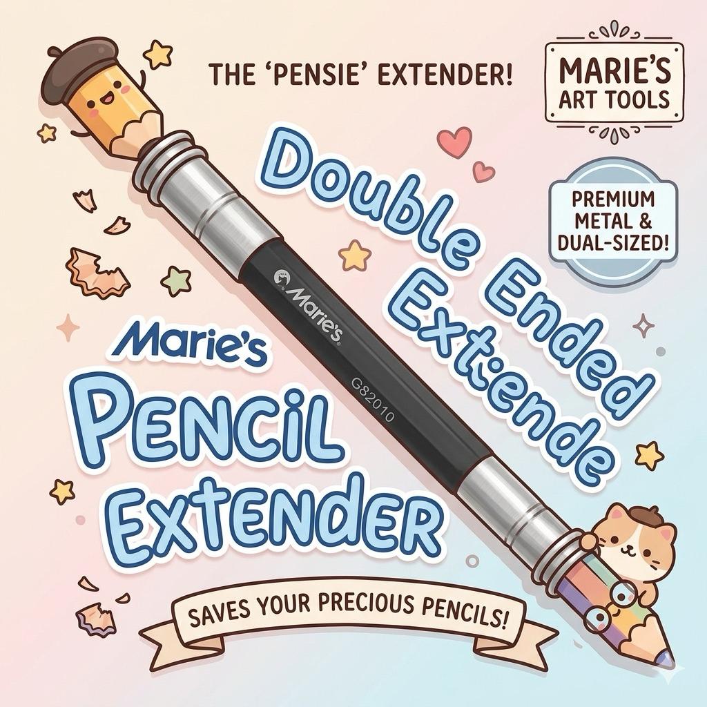 ด้ามต่อดินสอ Marie’s Double Ended Pencil Extender G82010 | แบบ 2 หัว โลหะ ปรับได้ ใช้ต่อดินสอสั้น