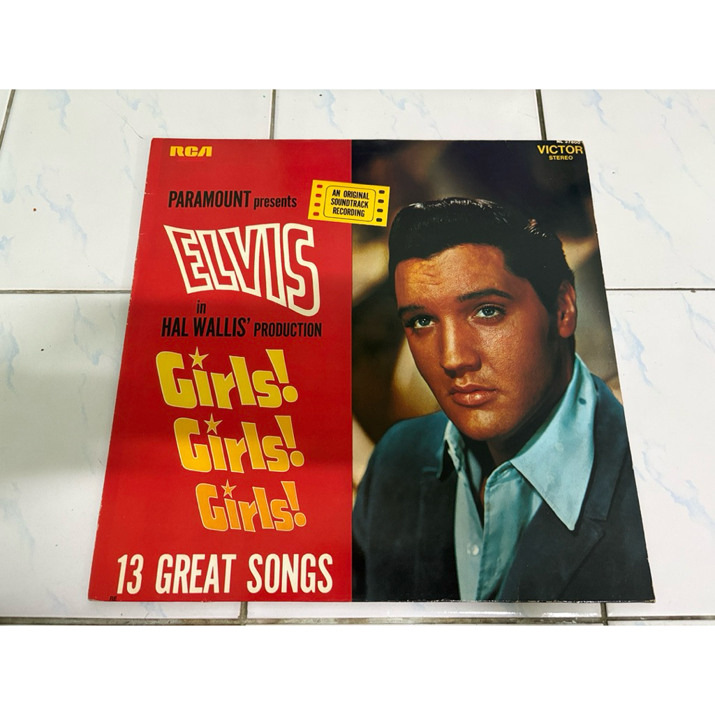 แผ่นเสียง : ELVIS - GIRLS GIRLS GIRLS.