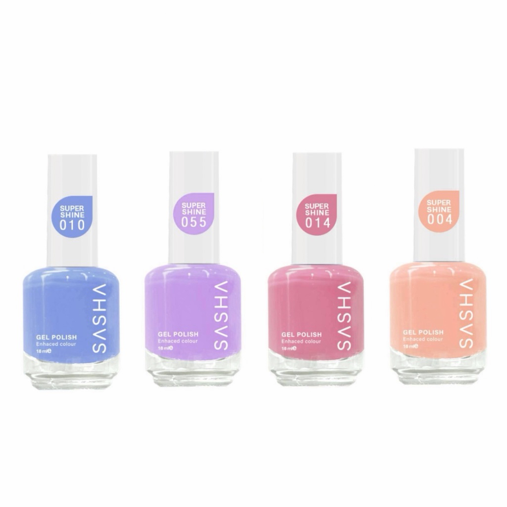 Sasha ซาช่า สีทาเล็บเจล 18มล ตัวเลือก60สี