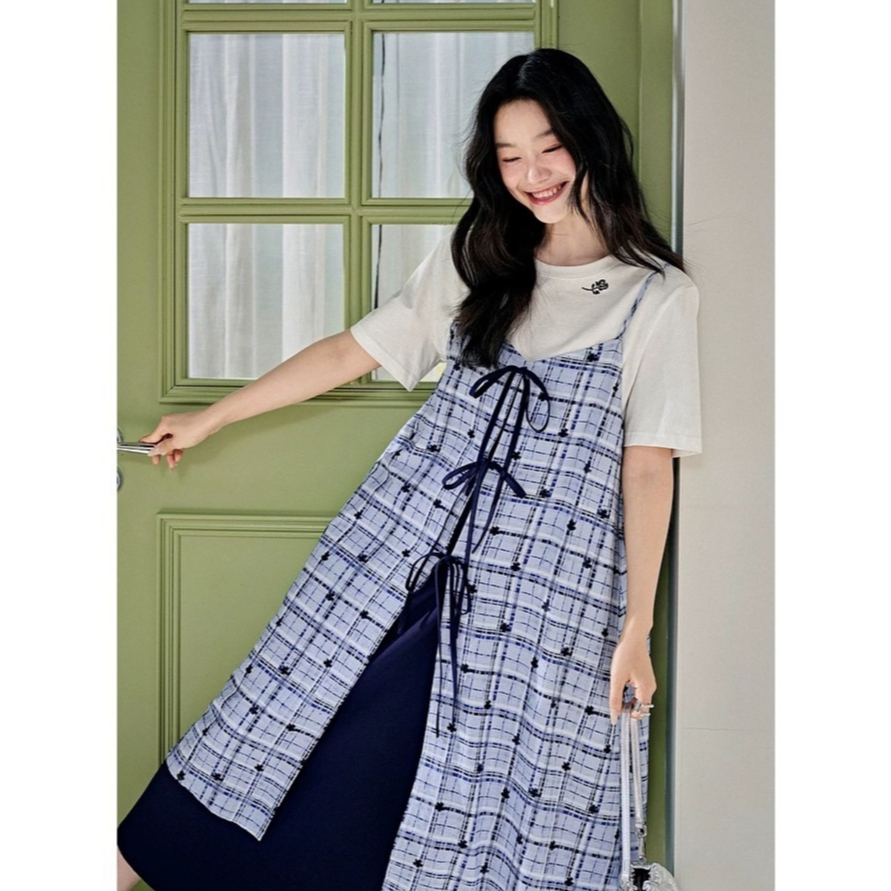 [พร้อมส่งจากไทย S] ❤KUOSE : Ribbon Tie Dress❤