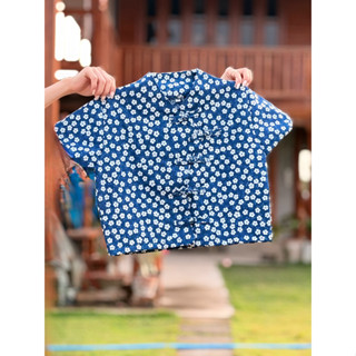 เสื้อผ้าฝ้ายกัดลาย-พิมพ์ลาย