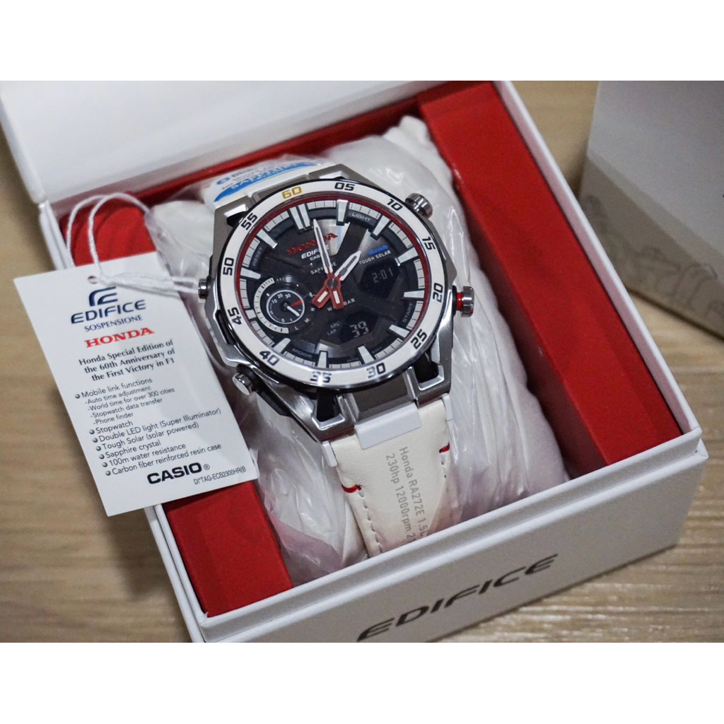 [มีสินค้าพร้อมจัดส่ง] CASIO EDIFICE ECB-2300HR-1A, ECB-2300HR-1, ECB-2300HR,ECB-2300 [Honda Special 