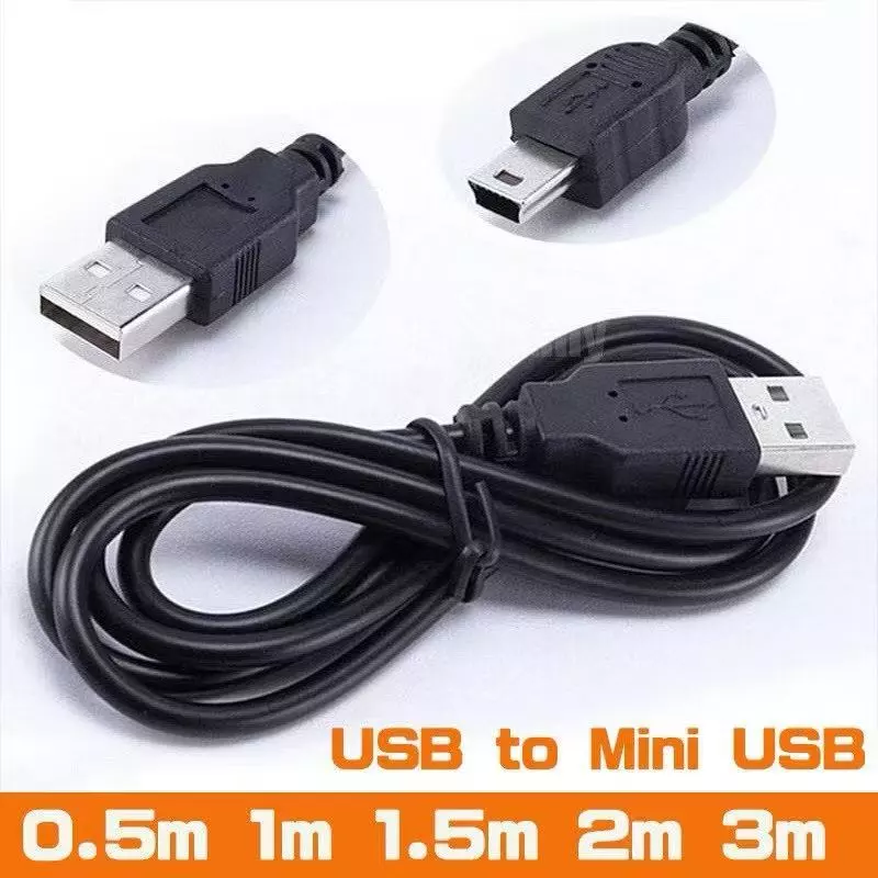 สาย USB2.0 TO mini usb 5Pin ยาว3.5เมตร ใช้ชาร์จกล้องติดรถ(สายสีดำ) thumbnail 9