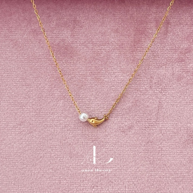 สร้อยสแตนเลส aura theory pearl and dolphin ราคา ถูกที่สุด ดีลบีเคเค แกลเลอรีภาพที่ 2