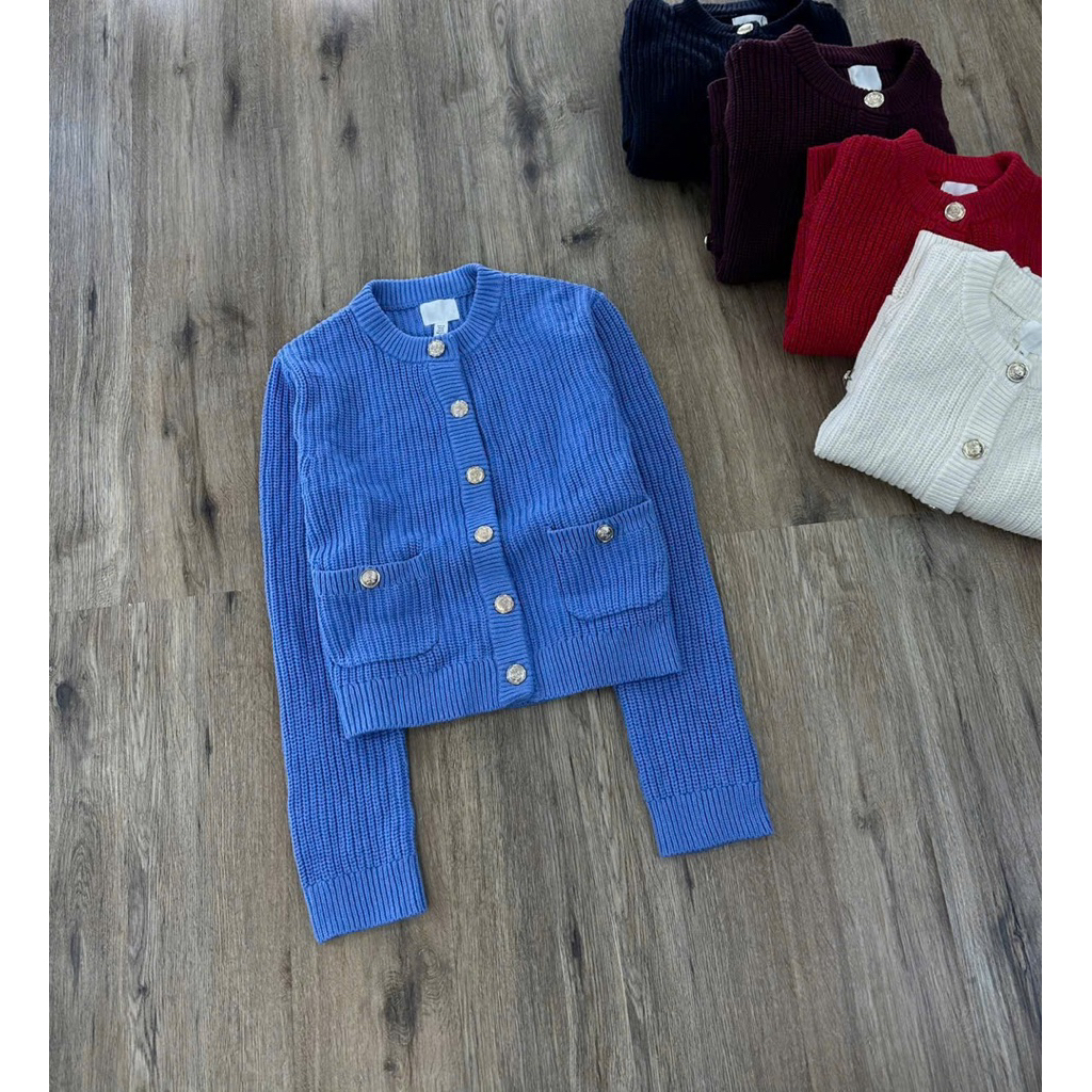H.../M Cardigan เสื้อไหมพรมผ้ายืด งานแท้ ผ้านุ่ม