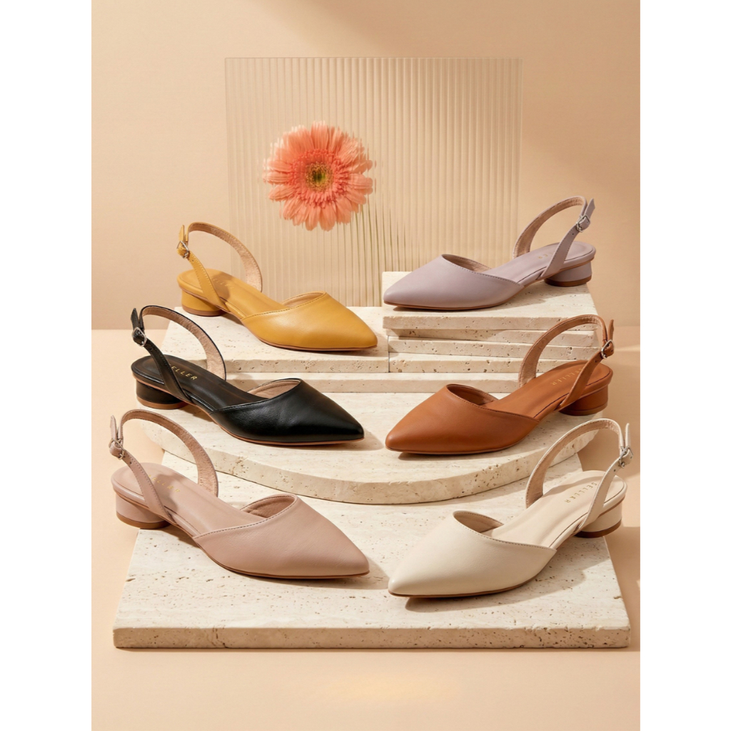 HaloBangkok รองเท้า Sandals หนัง PU Leather รุ่น LA29990