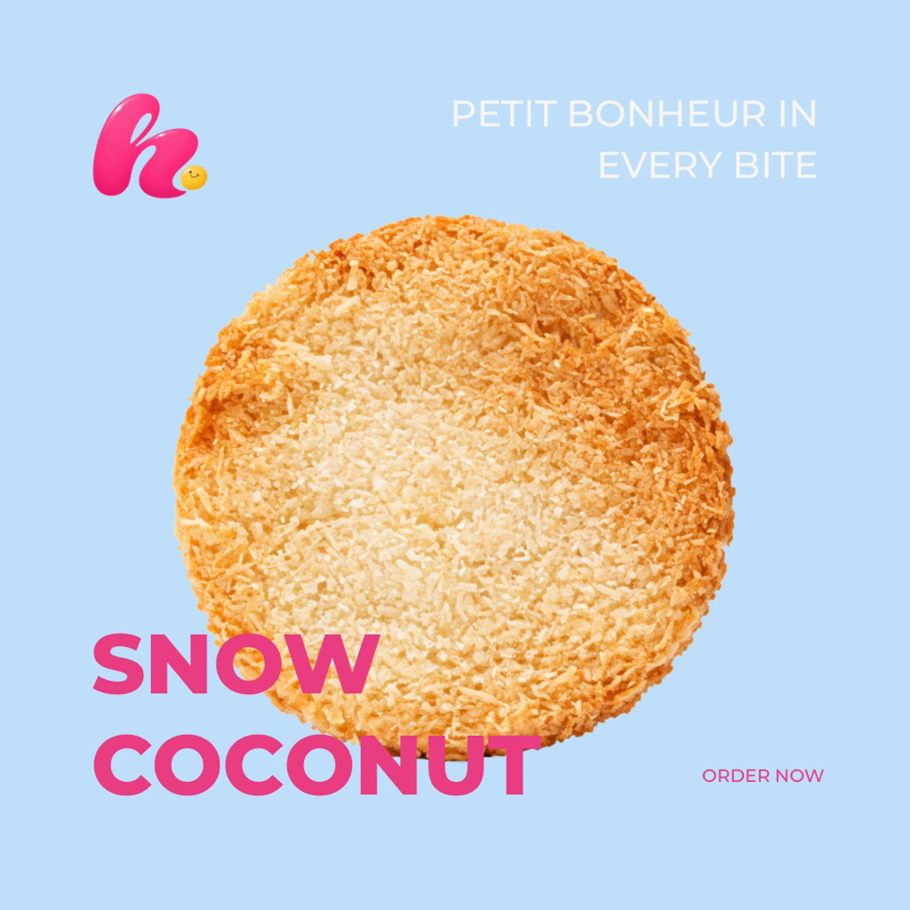 Coconut Tuile | ขนมเบื้องฝรั่งเศส บางกรอบเนยแท้ (3 ชิ้น)