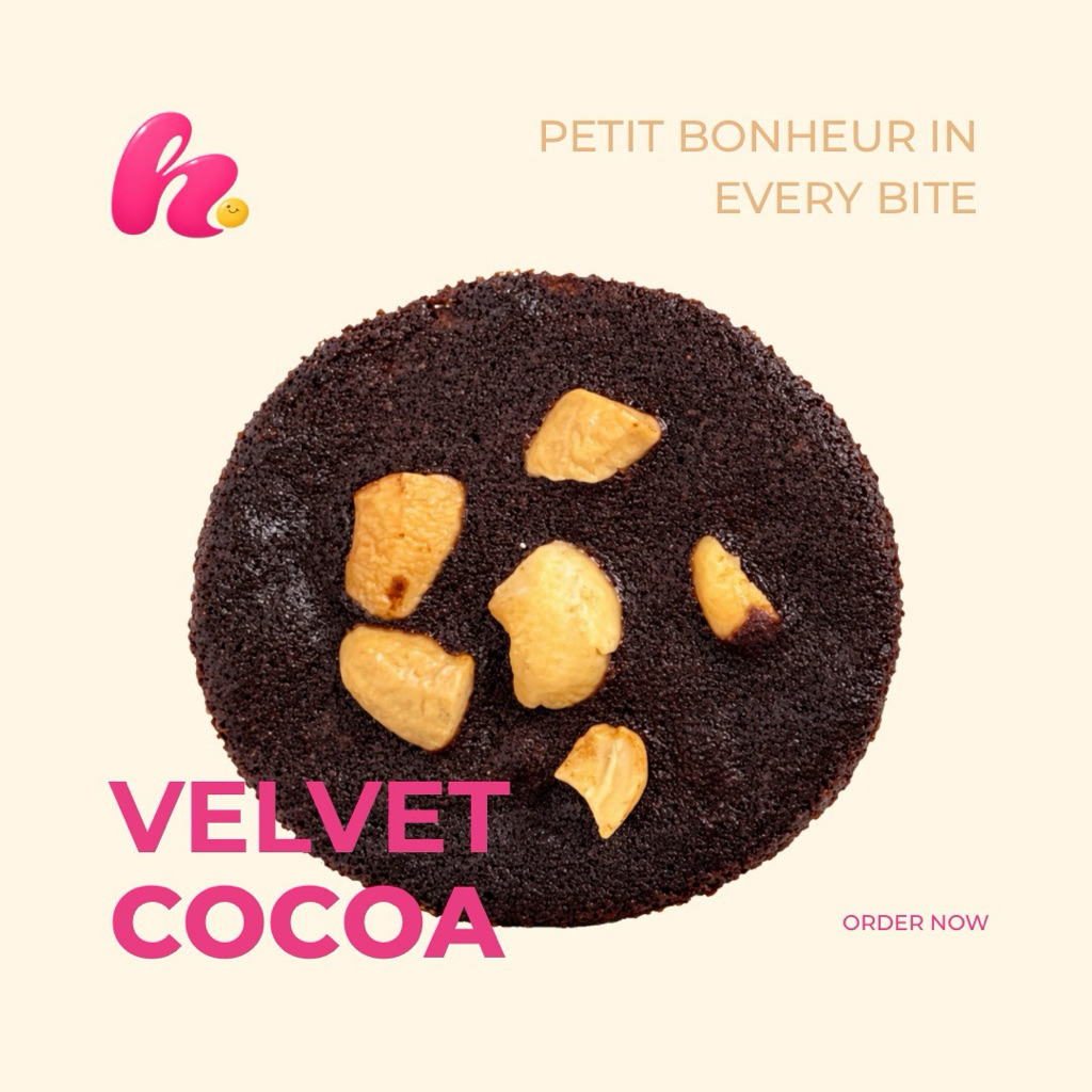 Velvet Cocoa Tuile | ขนมเบื้องฝรั่งเศส บางกรอบเนยแท้ (3 ชิ้น)