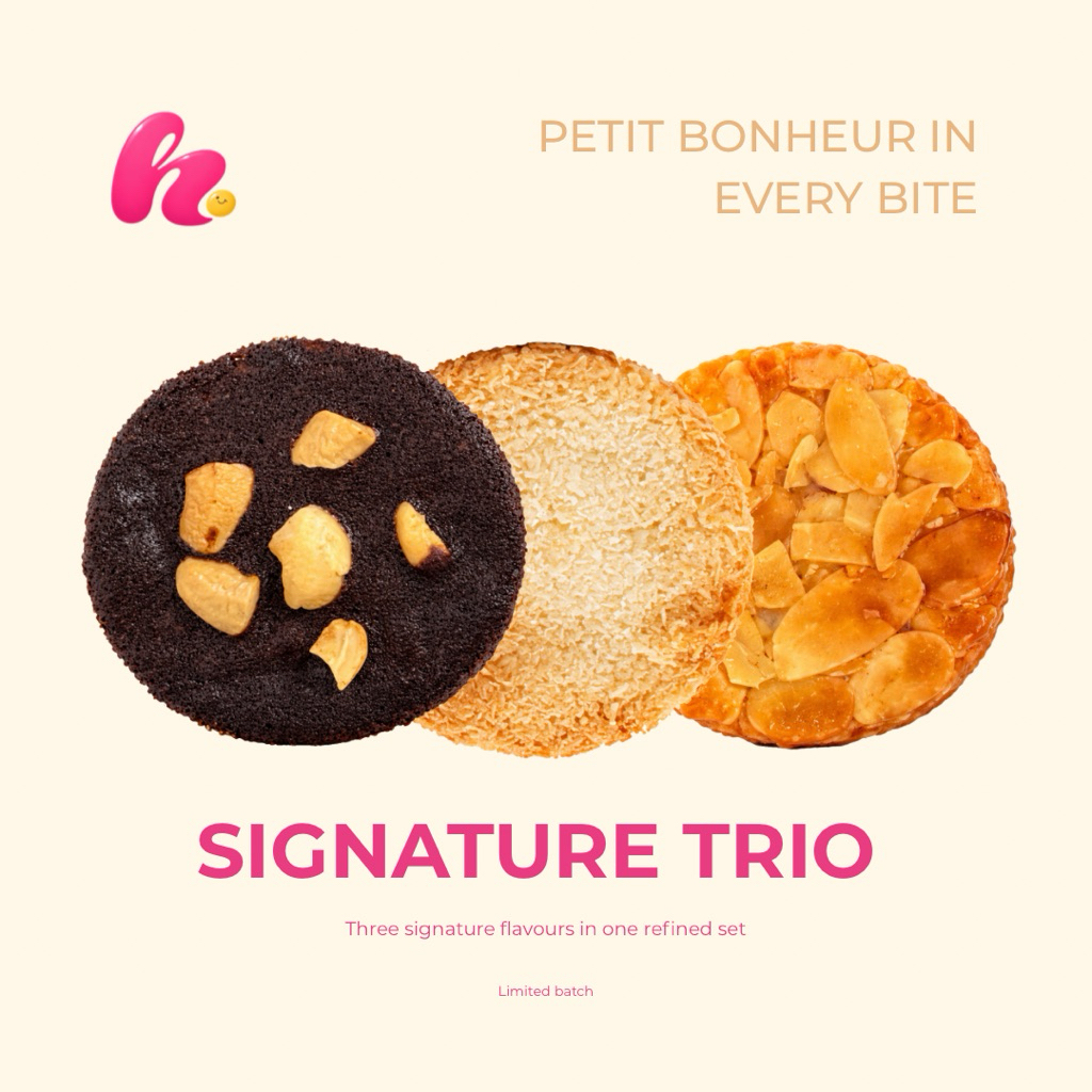 Signature Tuile Trio | ขนมเบื้องฝรั่งเศส รวม 3 รส (3 ชิ้น)