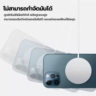 ที่ชาร์จไร้สายแม่เหล็ก 15W MagSafe ชาร์จเร็ว Wireless Charger Type-C รองรับ lP Android Qi Charger