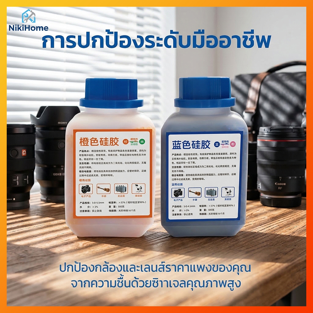 เม็ดดูดความชื้น ซิลิก้าเจล เม็ดจัมโบ้ 3-5mm เอนกประสงค์ ดูดซับความชื้นได้ดีเยี่ยม เหมาะกับตู้เสื้อผ้า กล่องเก็บของ