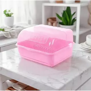 MeowHome ที่ควมจาน/แก้วนำ้ ฝาปิด กันฝุ่น! กันแมลง! + ถาดรองดึงหน้า Kitchen Organizer ควมจาน+แก้วน้ำ ฝาปิดกันฝุ่นแมลง