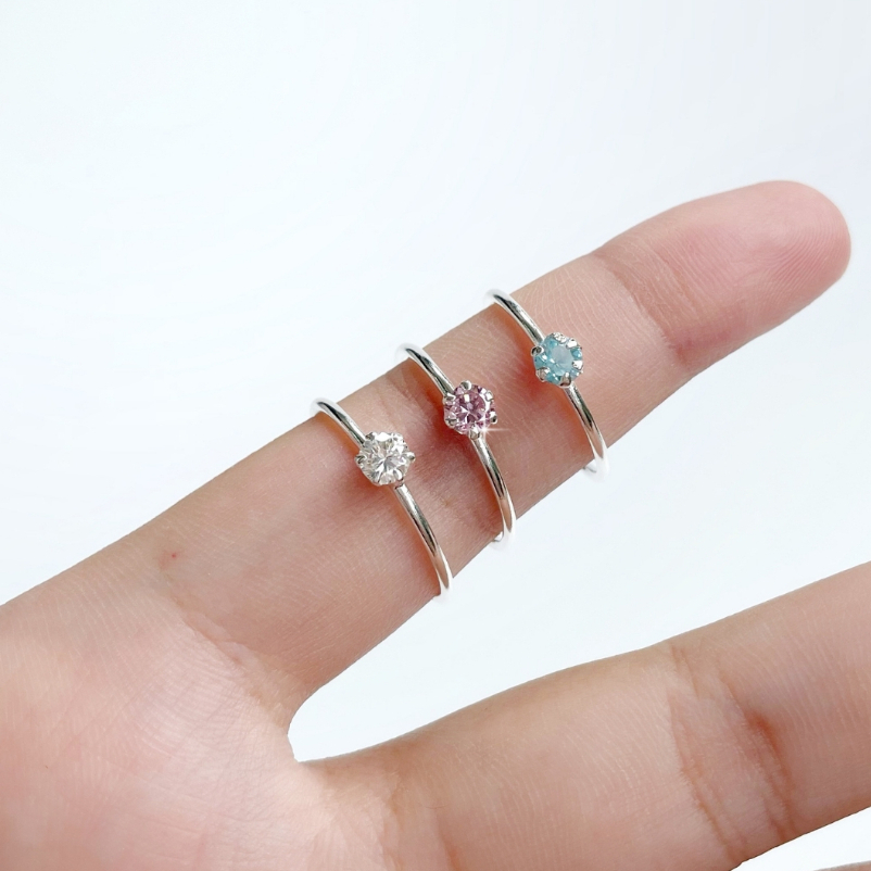 ( Adelyn ) แหวนเงินแท้ แหวนเงิน รุ่น Ordinary ring
