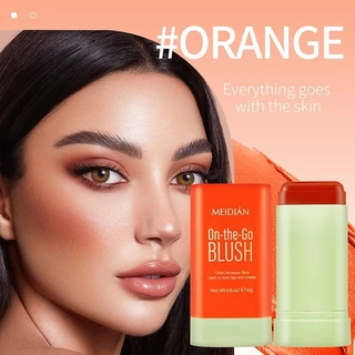MEIDIAN บลัชออน เนื้อครีม ให้ความชุ่มชื้น กันน้ํา สีชมพู สีแดง สีส้ม 3 สี