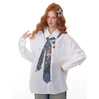 [พร้อมส่ง]IRIS BOUTIQUE IS20260018 Hight School Girl Shirt เสื้อเชิ๊ตสุดน่ารัก