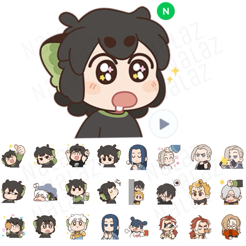 เฮย ภูตแมวมหัศจรรย์​ สติกเกอร์ไลน์ The Legend of Hei Sticker Line ไม่มีวันหมดอายุ