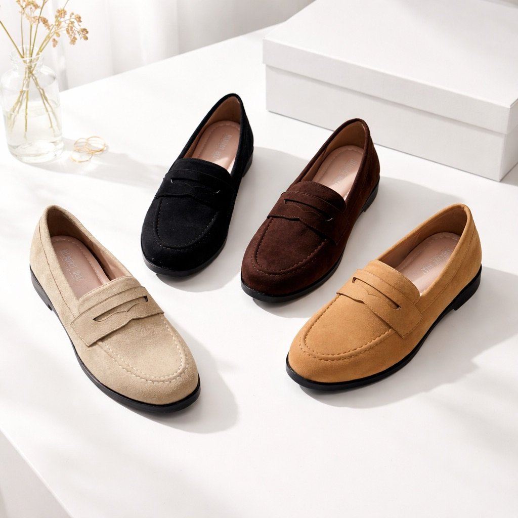 รองเท้าโลฟเฟอร์หนังกลับ รุ่น LEON 4สี | ขนาดไซส์ปกติ