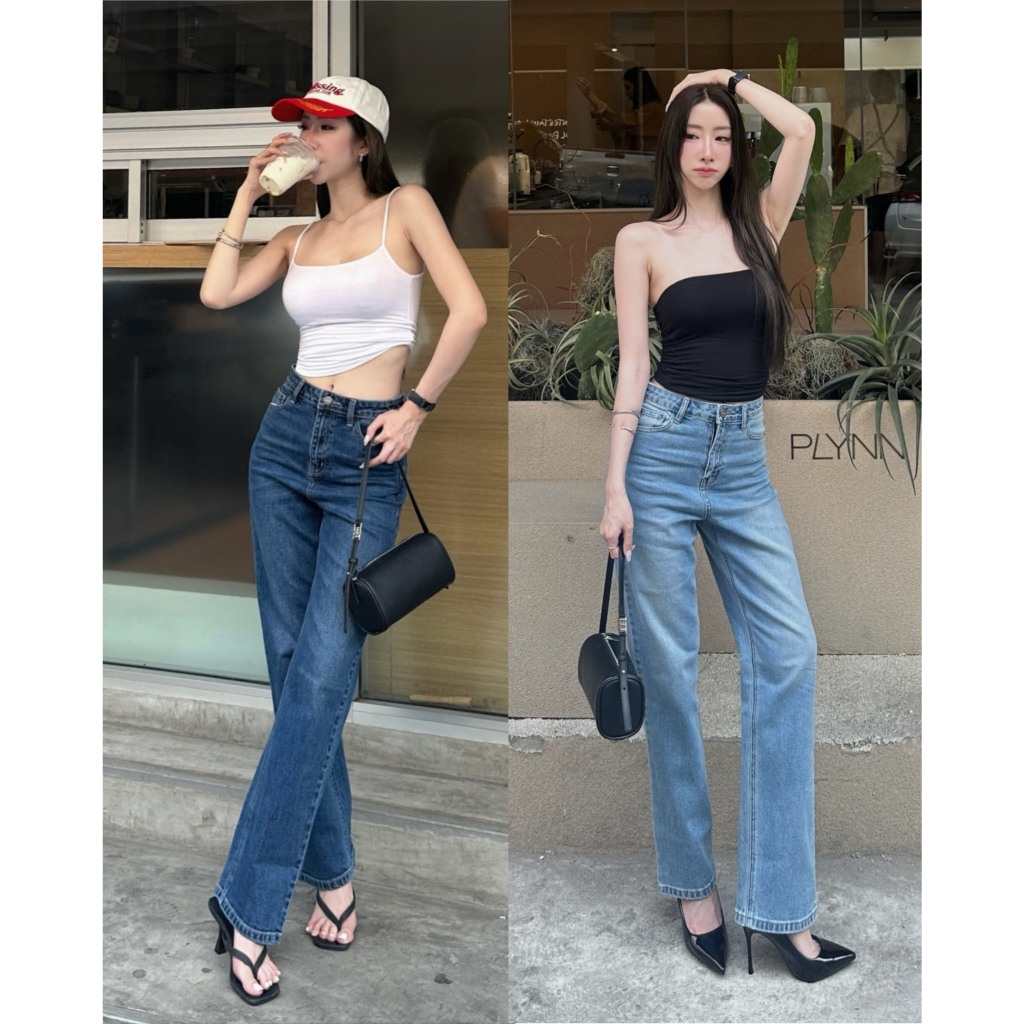 KZ01 • กางเกงยีนส์กระบอกกลาง